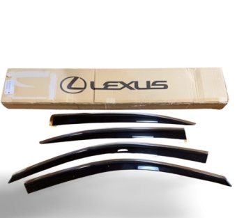 LEXUS Genuine LGS200t/GS250/GS300h/GS350/GS450h LEXUS WINDOW VISORS RAIN GUARD (Models) ARL10/AWL10/GWL10/GRL10/11/12/15/16 กันลม กันฝน กระบังหน้าด้านข้าง คู่ซ้ายและขวา 4 ชิ้น (Pre-order product, takes 25-30 days by ship)