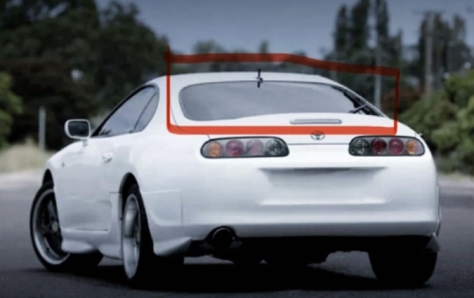 กระจกหลัง กระจกบังลมหลัง อะไหล่ถอดแท้มือสองจากญี่ปุ่น (สินค้าสั่งซื้อ บรรทุกทางเรือใช้เวลา 25-30วัน)