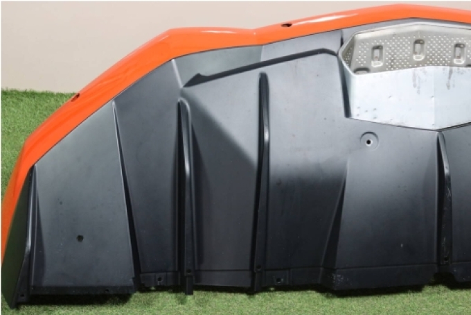 กันชนหลังแท้ Lamborghini สำหรับ Lamborghini LP700-4 Aventador สีส้ม Arancio Argos แท้มือสอง (สินค้าพรีออเดอร์จากประเทศญี่ปุ่นใช้เวลาจัดส่ง 25-30 วัน)