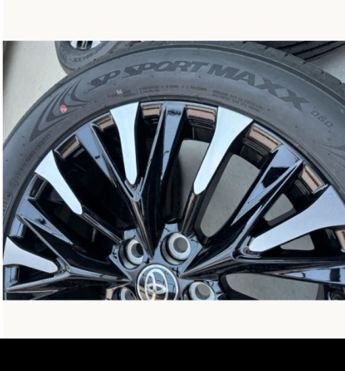 ถอดจากรถใหม่ 225/55R19 40 Alphard Vellfire Executive Lounge ชุดยางและล้อ 4 วง (สินค้าพรีออเดอร์จากประเทศญี่ปุ่นใช้เวลาจัดส่ง 25-30 วัน)